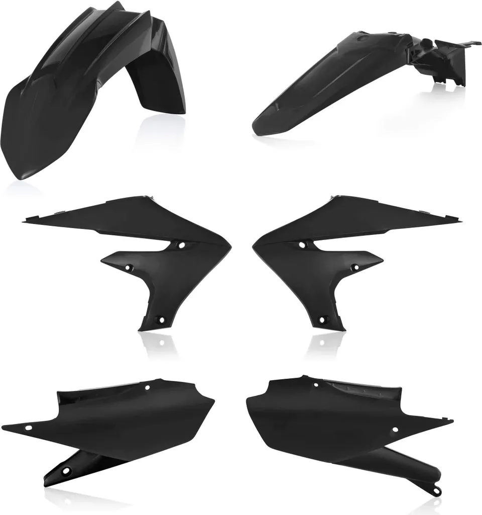 Kit carénage 6 pièces noir ACERBIS pour YAMAHA - Plastiques cross neufs