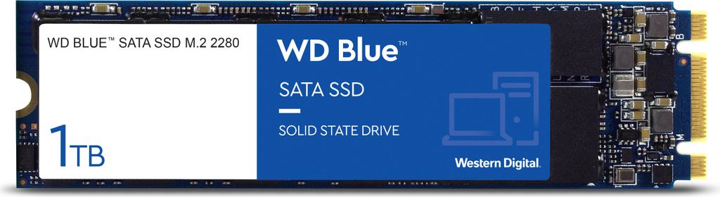 WD Blue SATA SSD M.2 2280 1 TB, 560 MB/s