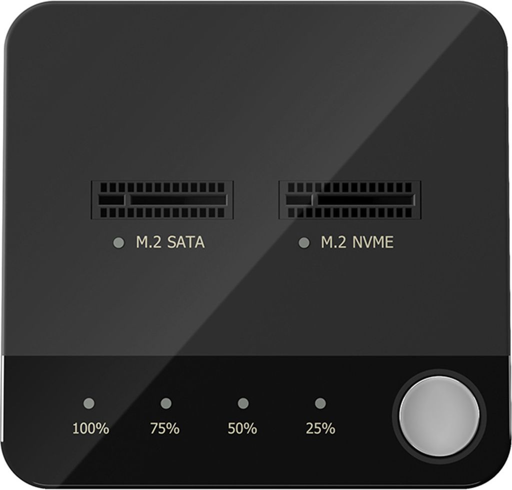 M.2 NVME/SATA Duplizierer M.2 NVME/SATA SSD Cloner Dual-Bay Produktbild 