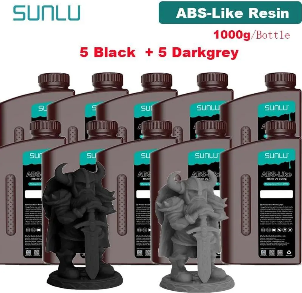 Résine 3D anti-déformation 1kg haute précision type ABS 5BK / 5DG - 2