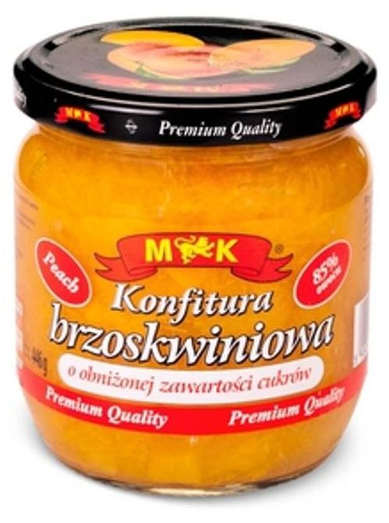 MK broskyňový džem s obsahom ovocia 85 %, hmotnosť 446 g Obrázok produktu 