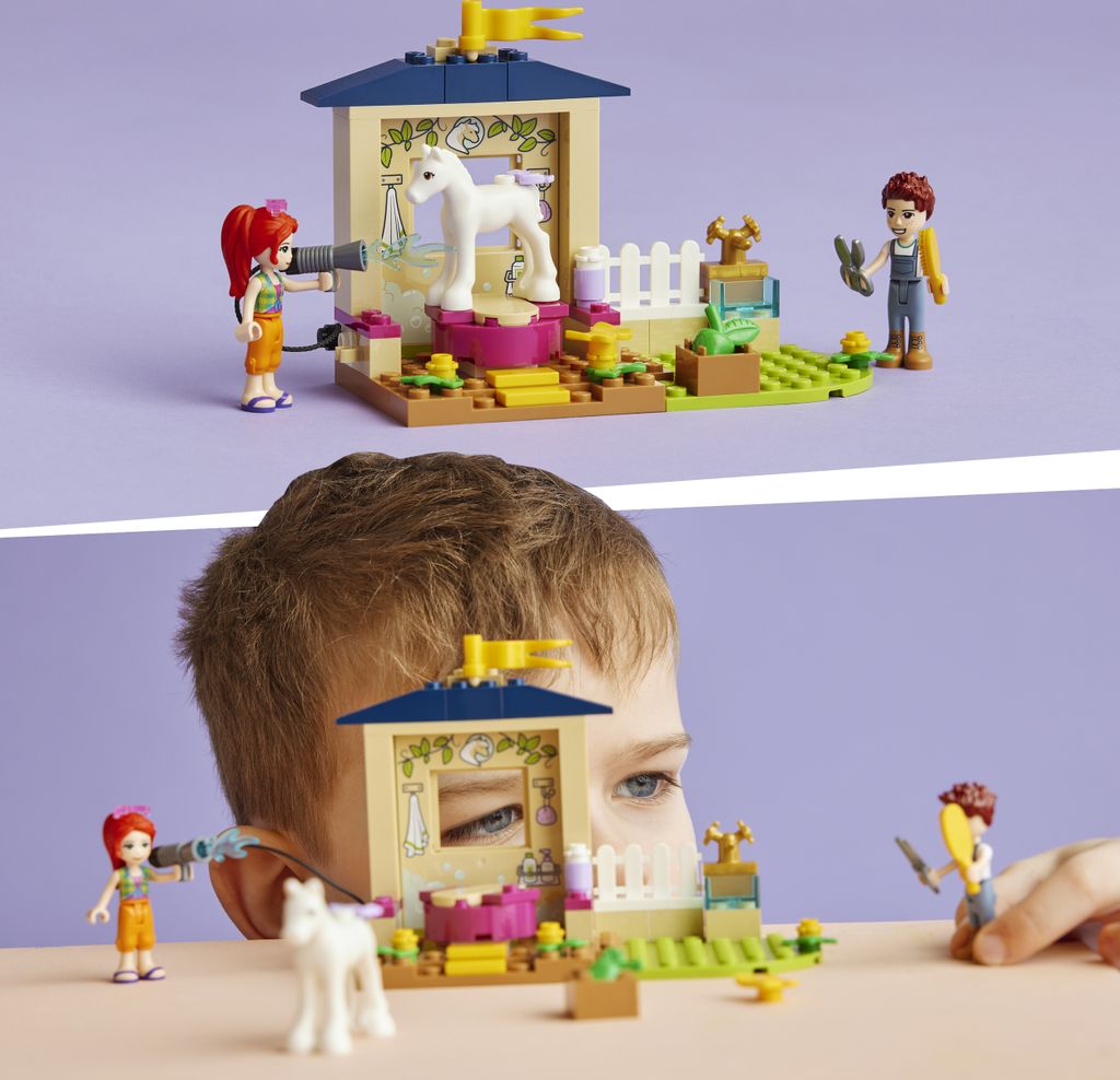 LEGO 41696 Friends Ponypflege, Pferdestall mit Pferd-Figur Produktbild 6