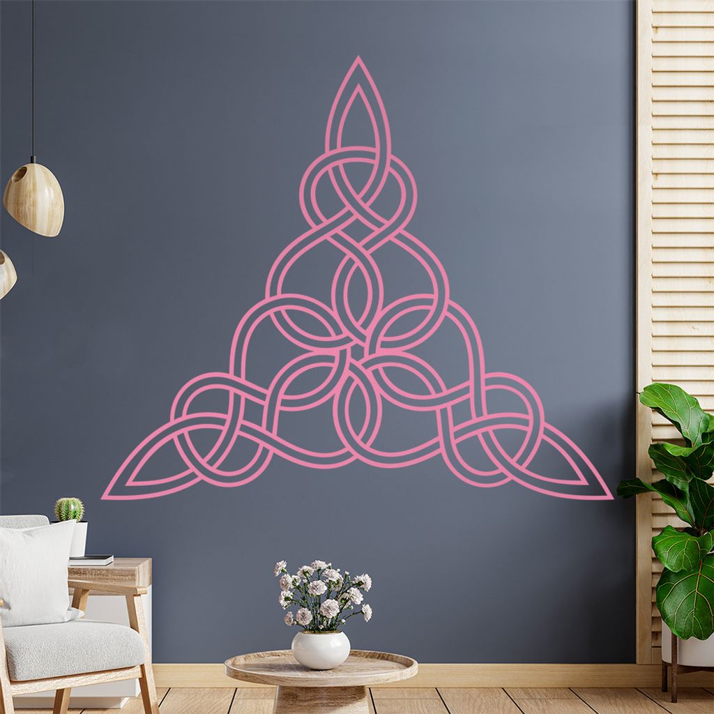 keltischer Knoten - Knotenmuster Wandtattoo in 6 Größen - Wandaufkleber Wall Sticker - Dekoration, Küche, Wohnzimmer, Schlafzimmer, Badezimmer