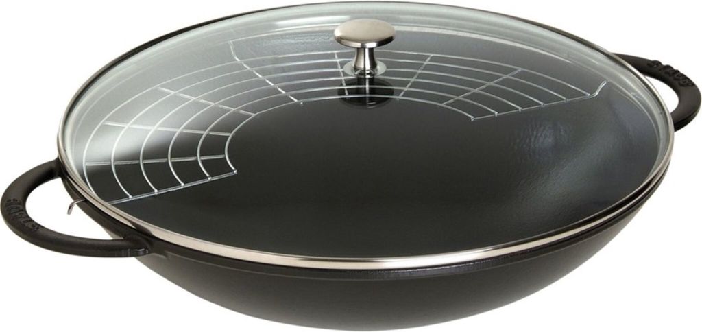 Staub Wok, Kulatý, Wok / Stir-fry pánev, Černá, 5,7 l, 1 Obrázek produktu 