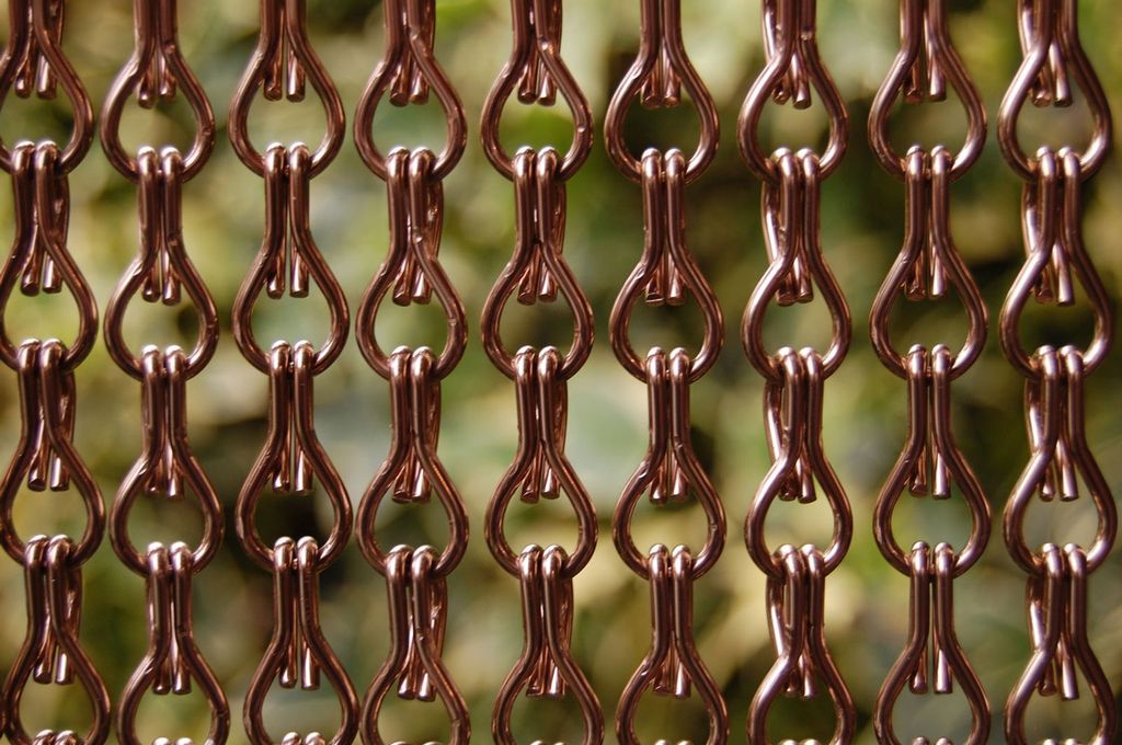 La Tenda ALUSAX 3 Kettenvorhang braun,Maße:90 x 210 cm