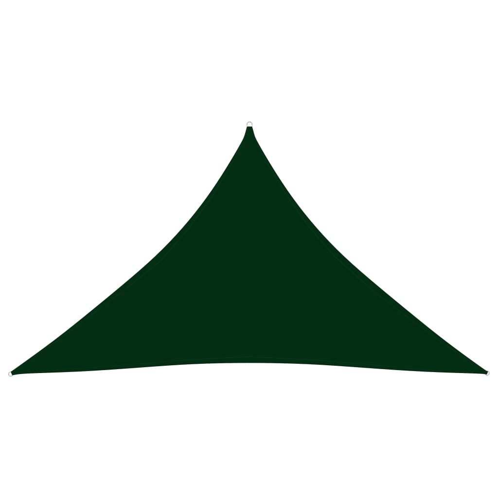 Sonnensegel Oxford-Gewebe Dreieckig 3,5x3,5x4,9 m Dunkelgrün