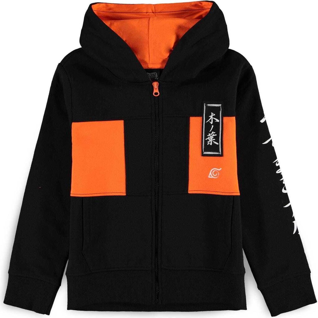 Naruto Shippuden Hidden leaf village - Boys Zipper Hoodie - 134/140