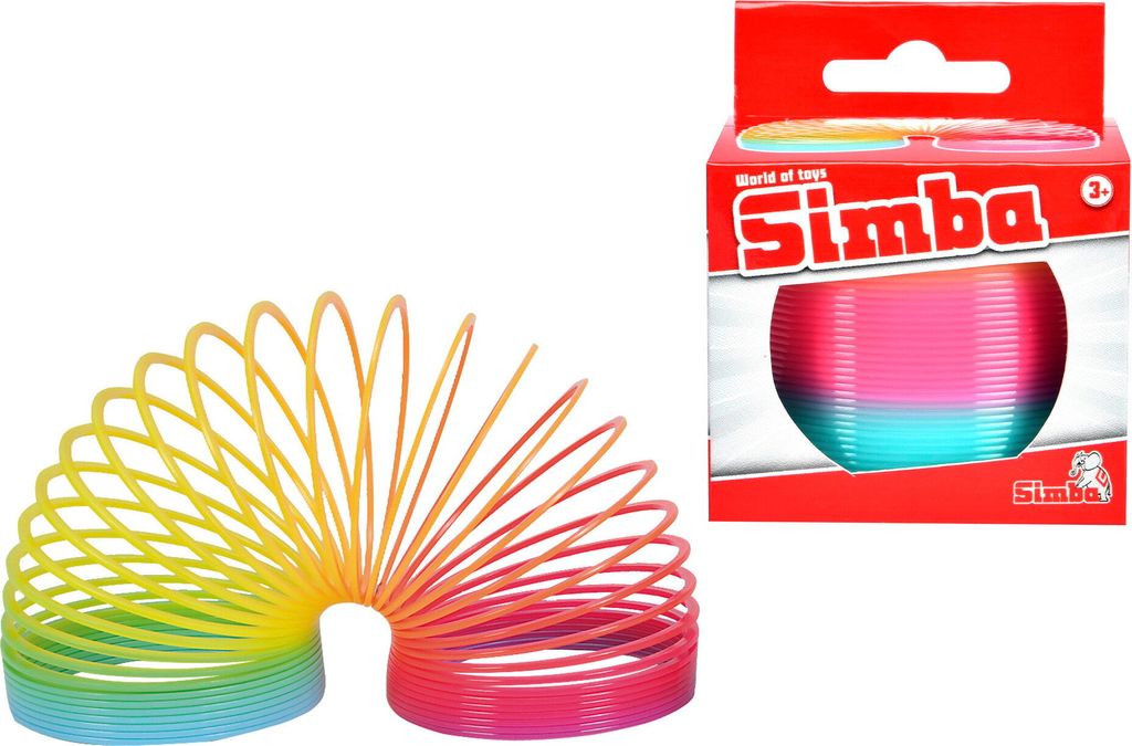 Simba Outdoor Spielzeug regenbogenfarbene Spiralfeder Magic Spring Basic 6cm 108614723