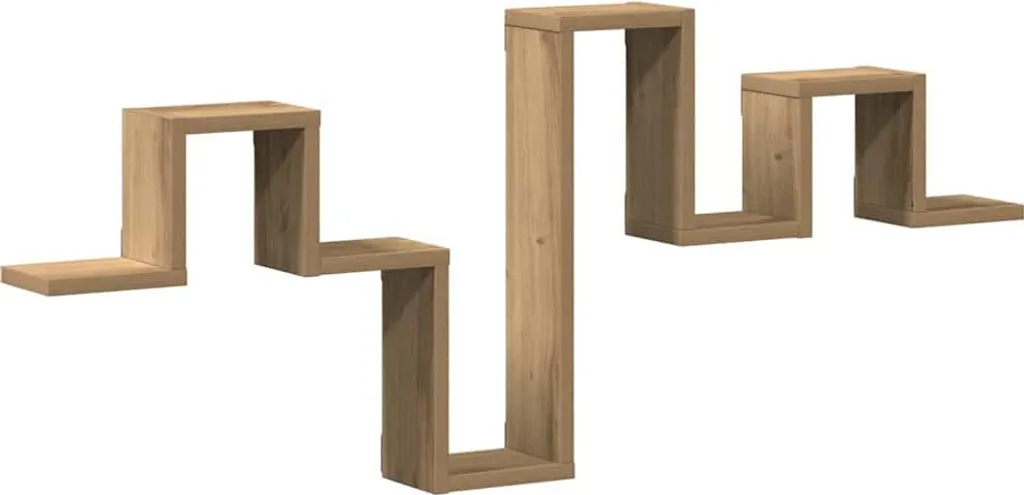 SYFAX™ Scaffale da Parete Rovere Artigianale 104,5x43cm - Design Rustico