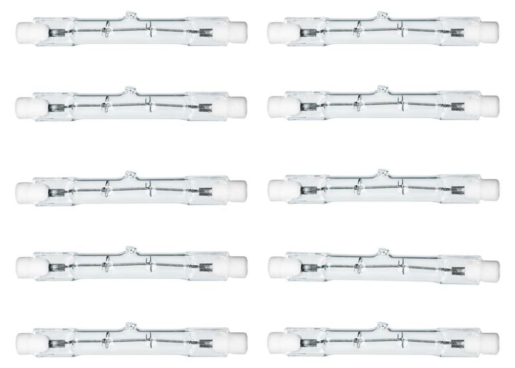 10 x Halogen Stab Leuchtmittel R7s 100W 78mm 230V 100 Watt Produktbild 