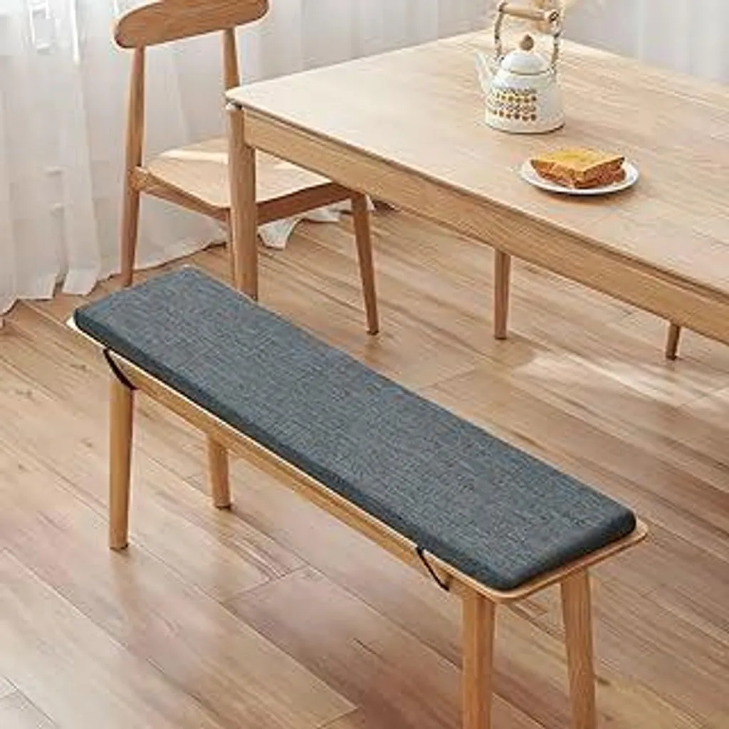 Cuscino Panca 100x40x5 cm Grigio Scuro: Comfort Artigianale da Giardino