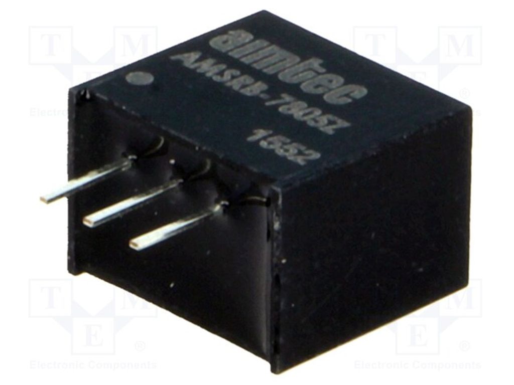 1x Wandler: DC/DC 2,5W UEing: 7÷28V SIP3 AMSRB-7805Z DC/DC Wandler IAusg: 500mA