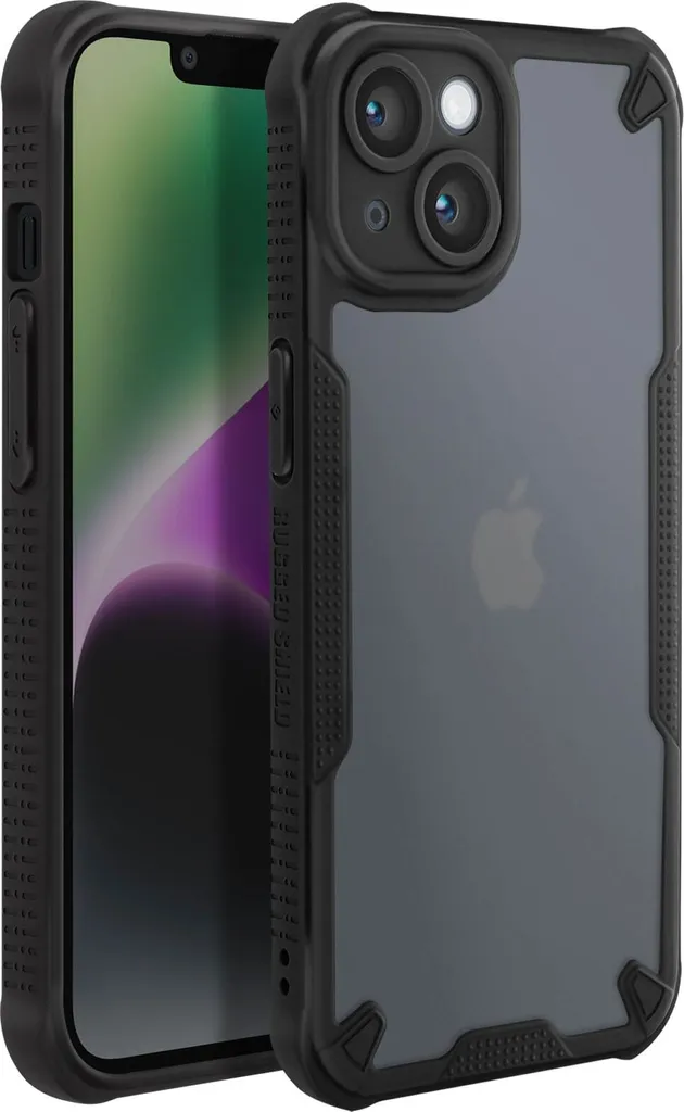Cover iPhone 14 Nera Opaca Avizar: Shockproof con Angoli Extra-Safe