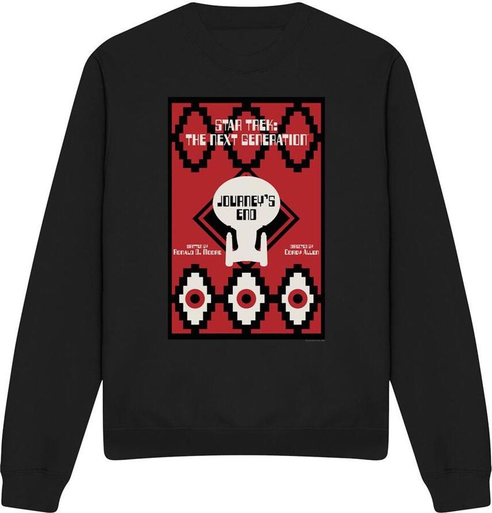 Star Trek - "The Next Generation Season 7 Episode 20" Sweatshirt für Herren/Damen Uni TV12015 (M) (Schwarz)