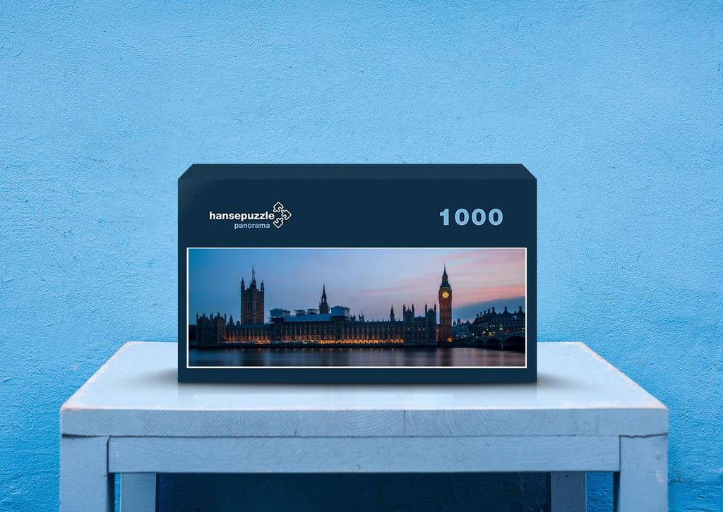 hansepuzzle 38927 - Big Ben Puzzle, 1050 Teile, Reisen, 60,0 x 46,0cm mit hochwertiger Aufbewahrung, Kartonbox und wiederverschließbarem Beutel