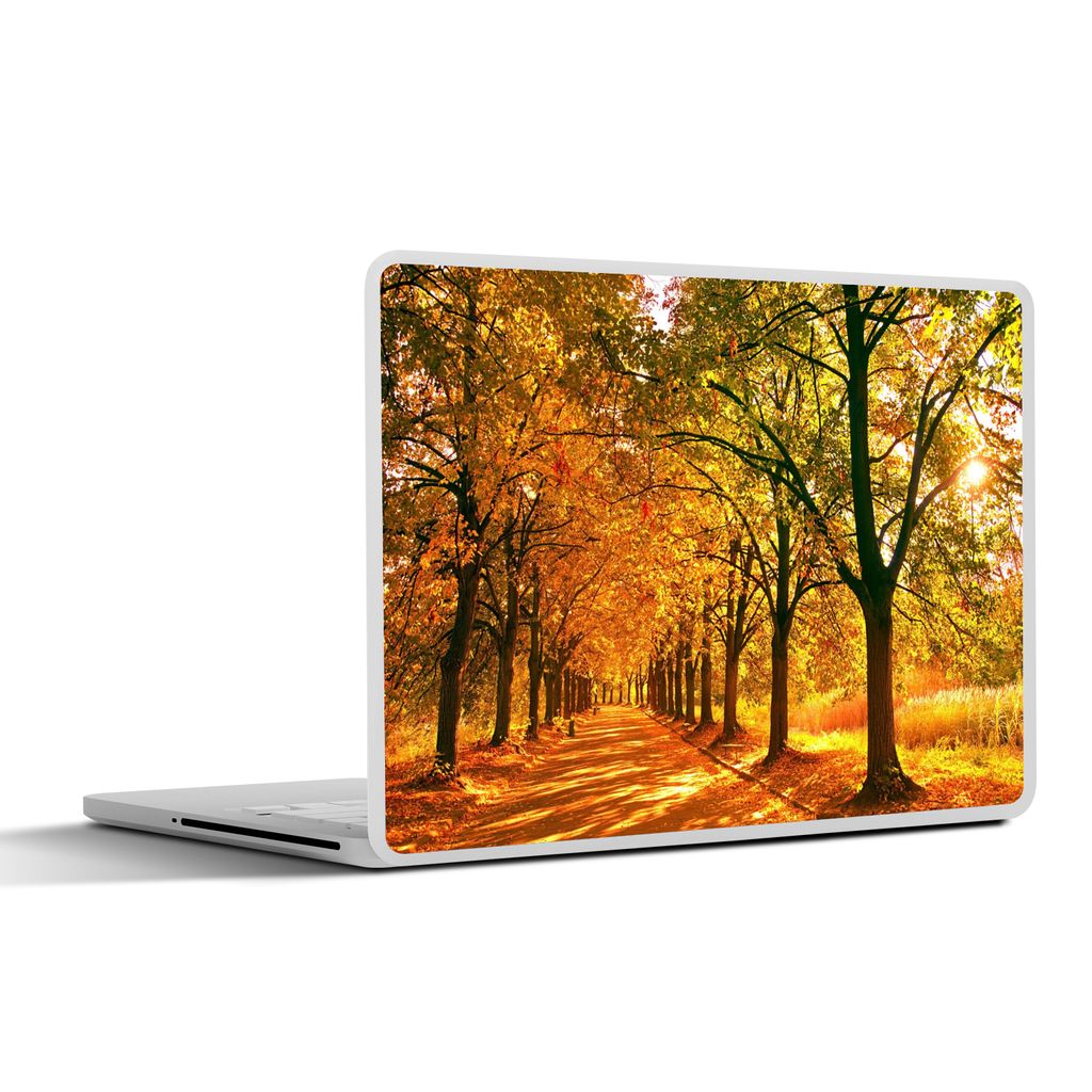 MuchoWow Laptop Aufkleber Sticker Cover Wald - Herbst - Jahreszeiten - Ländlich 40x30 cm - Laptop Dekoration - Selbstklebend