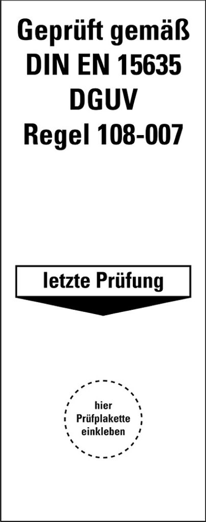 Dreifke® Grundetikett  DIN EN 15635/DGUV 208-061, Folie, Produktbild 