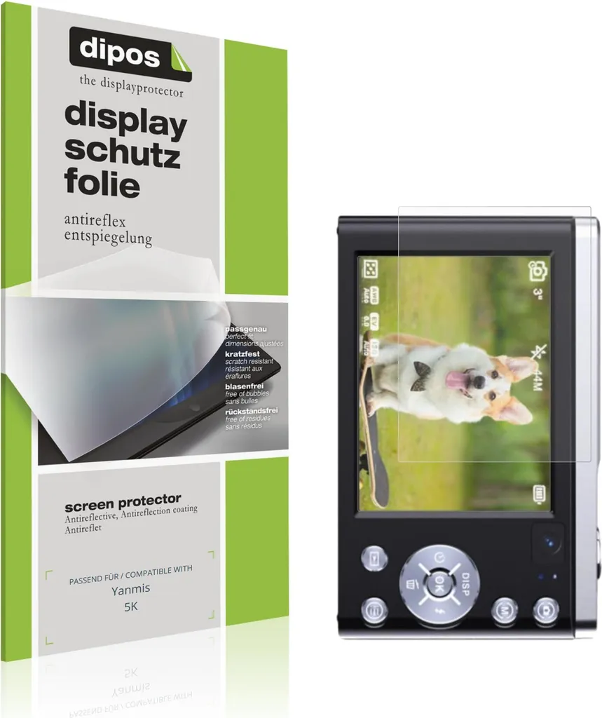 4x Pellicola Protettiva per Yanmis 5K Protezione Schermo Antiriflesso dipos