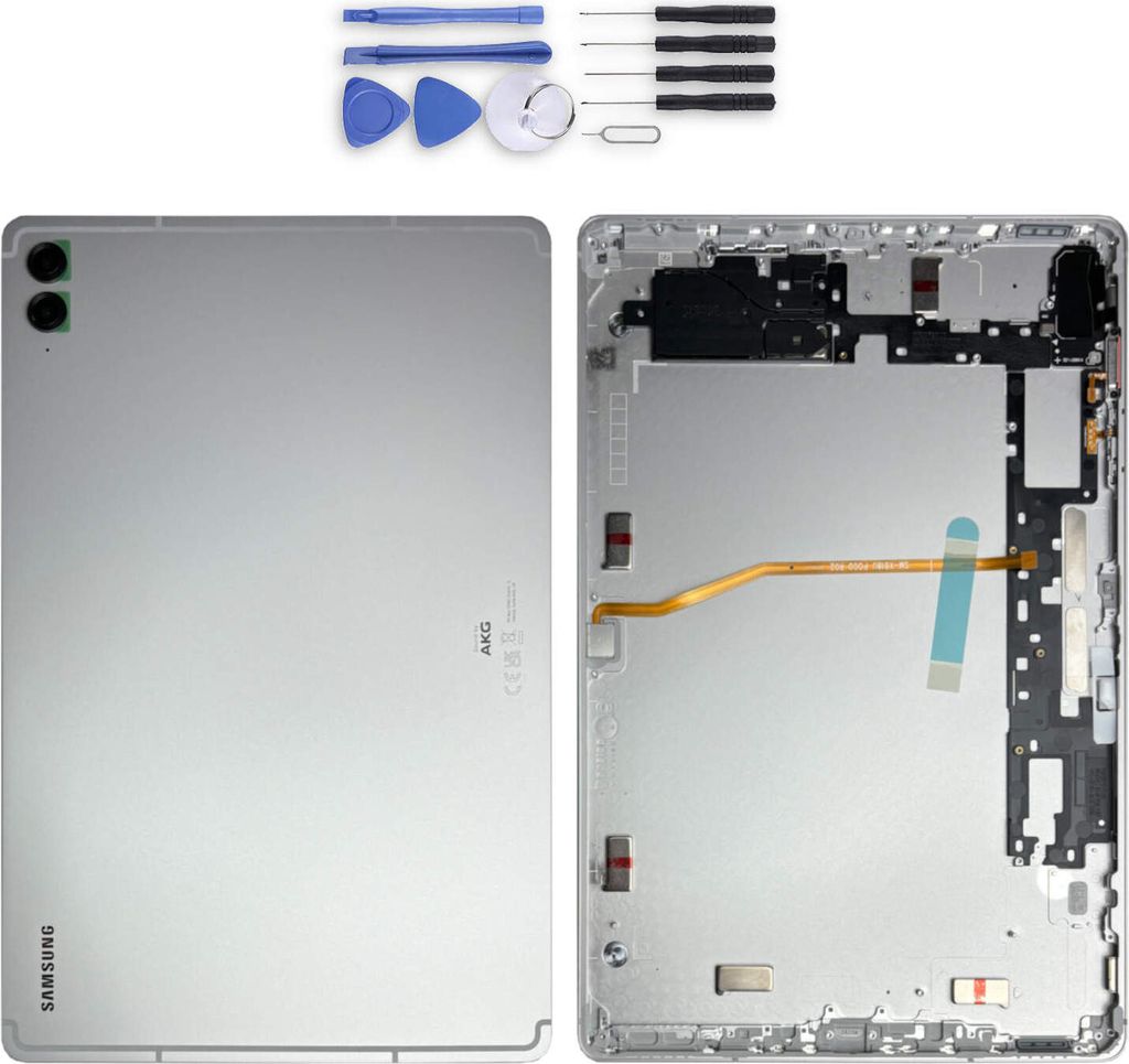 Akkudeckel für Samsung Galaxy Tab S9 FE Plus GH82-32703B Silber Ersatzteil