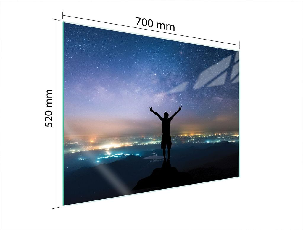 Glasschutzplatte Für Herd 70X52 Sterne