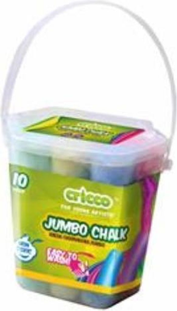 Jumbo-Farbkreide 10er-Eimer CRICCO