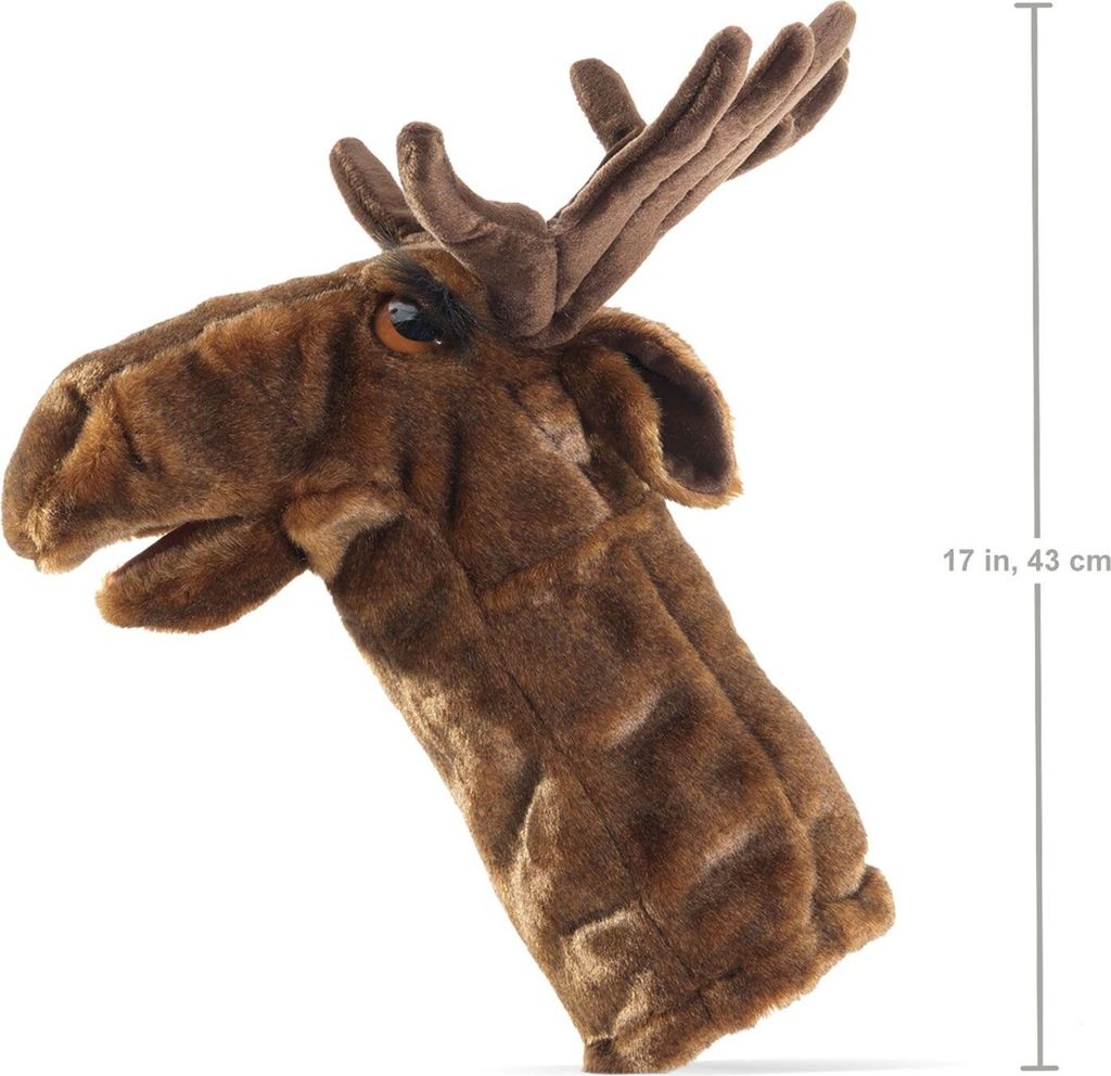 Handpuppe Elch für die Puppenbühne  Folkmanis 3201 Produktbild 