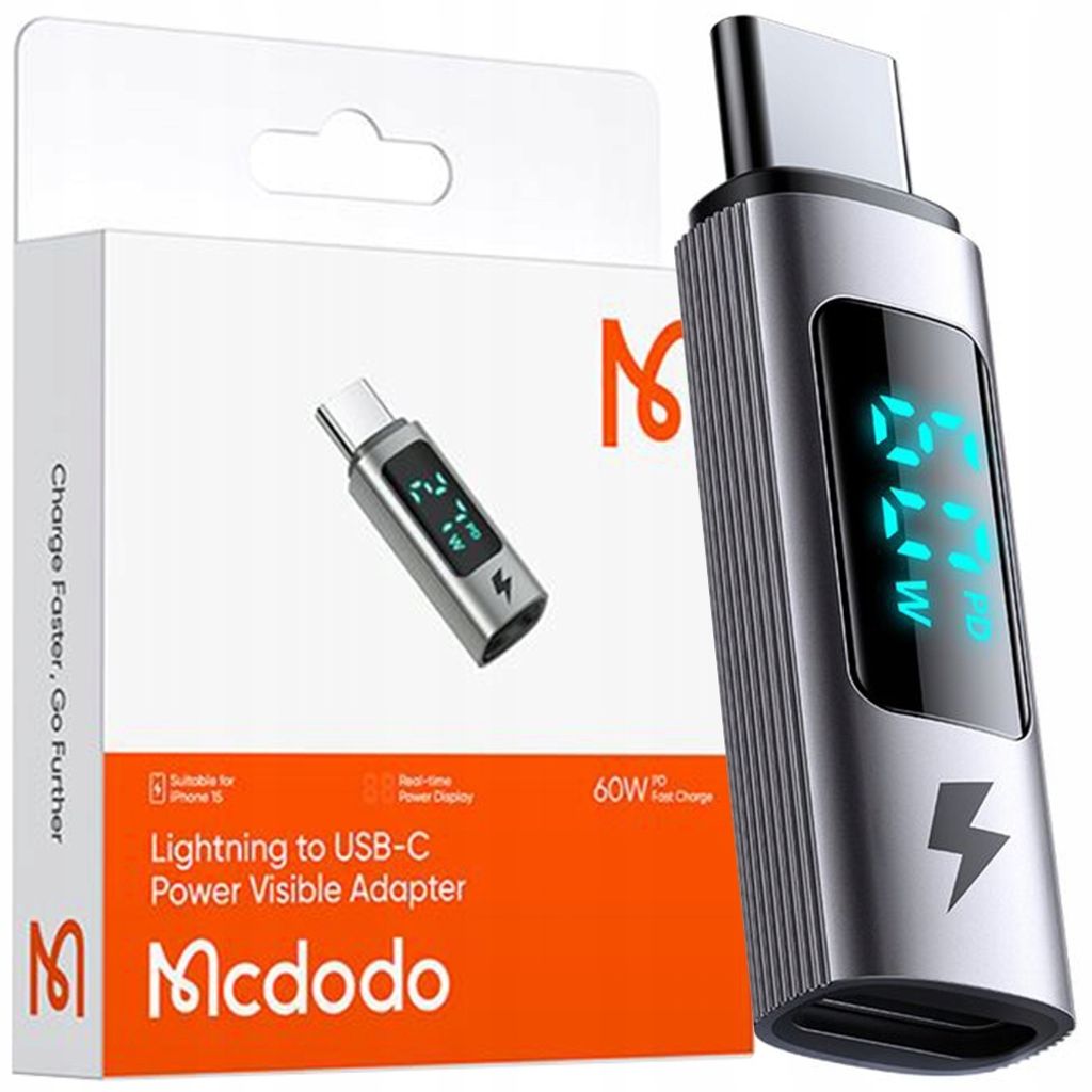 Mcdodo Adapter USB-C USB Typ C Zu Lightning iPhone 60W Meter