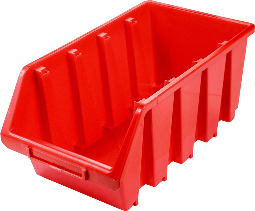 Sichtlagerbox 4 | HxBxT 15,5x20,4x34cm | Polypropylen | Rot