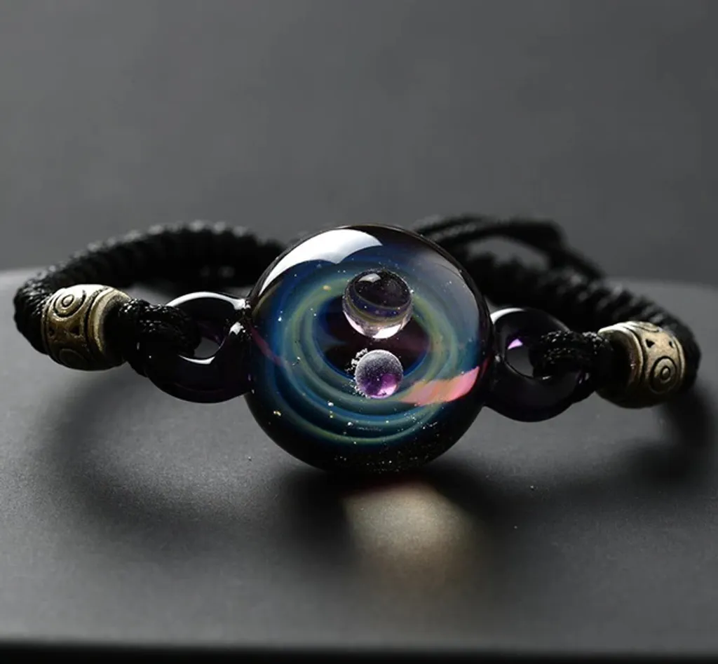 Bracciale Universo KP7355 in Vetro | Accessorio Regolabile Design Minimal - 1