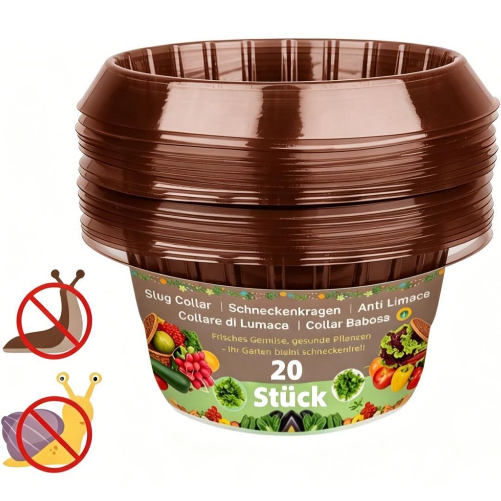 20 Stück Schneckenschutzring Set, Schneckenschutz Produktbild 