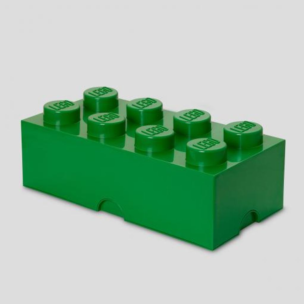 Boîte de rangement LEGO 2x4 vert foncé Image du produit 