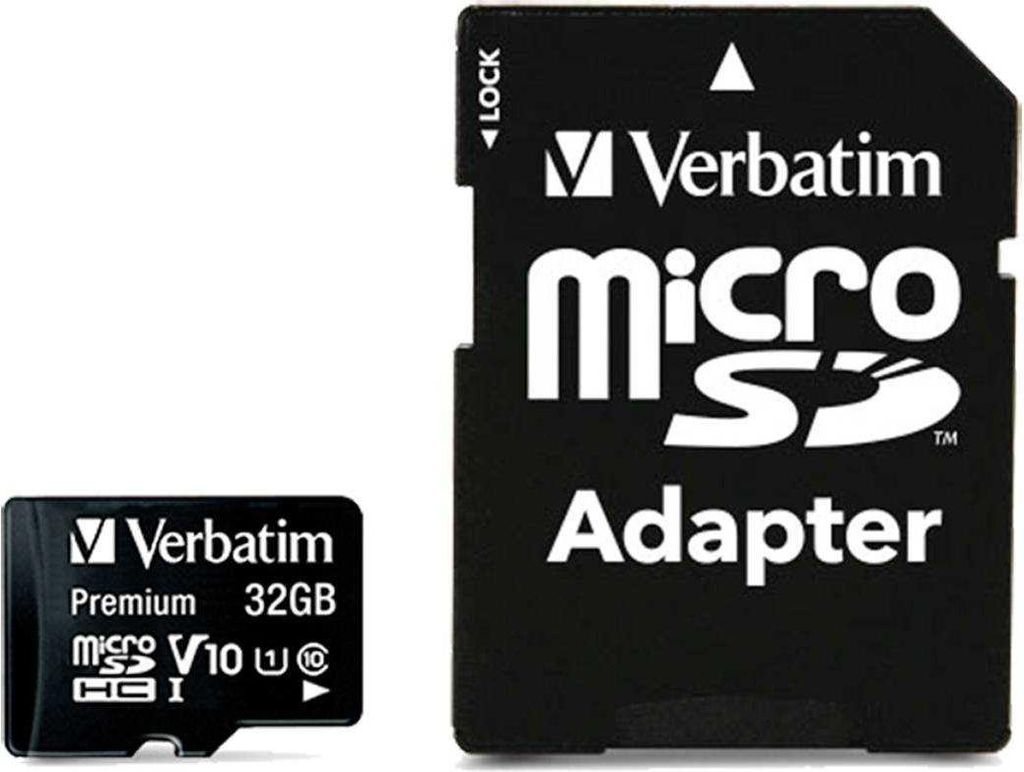 Carte mémoire flash Verbatim (adaptateur microSDHC/SD Image du produit 