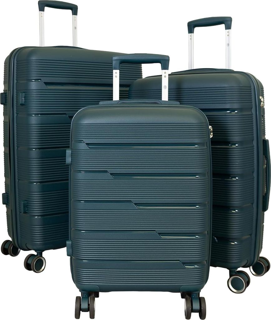 PP Hartschalen Trolleyset 3tlg. Aruba Grün - Gr. M, L und XL