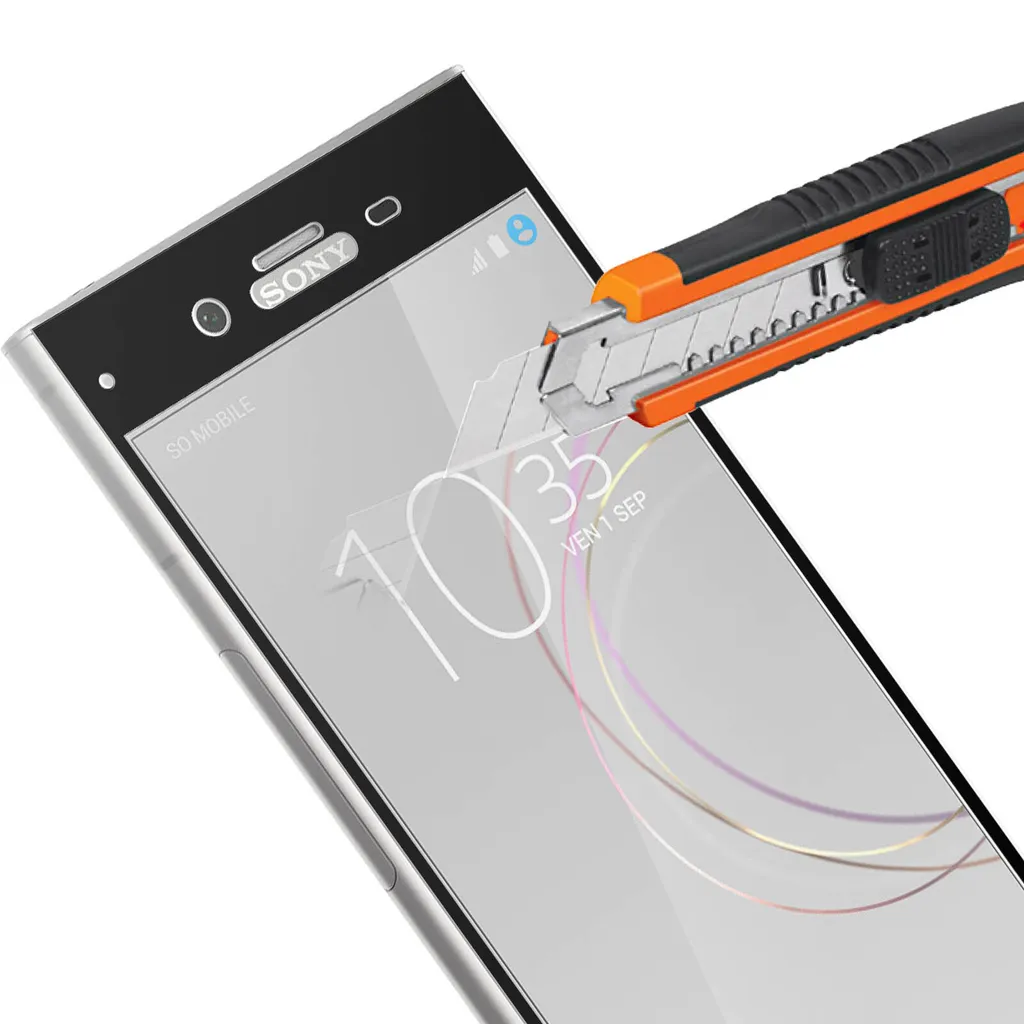 E-Hamii Protezione Per Schermo In Vetro Temperato 3D Per Sony Xperia XA1 Ultra, Anti Graffio, Alta Definizione, Sensibilità Al Tocco