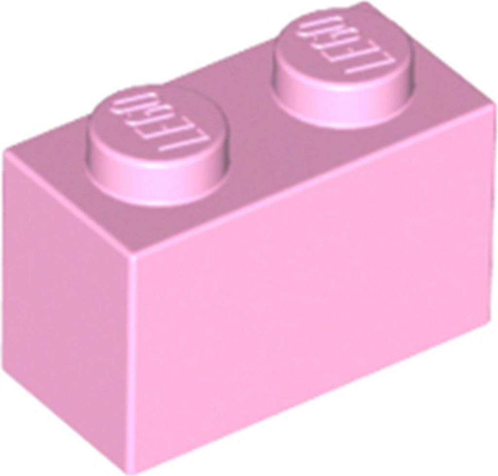 1 Stück LEGO, Teil Nr. 3004 in Hellrosa (Bright Pink)