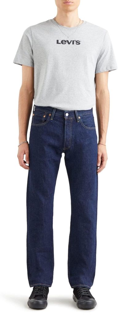 Levi's, jean pour homme, modèle 501 Original Fit, délavé Image du produit 