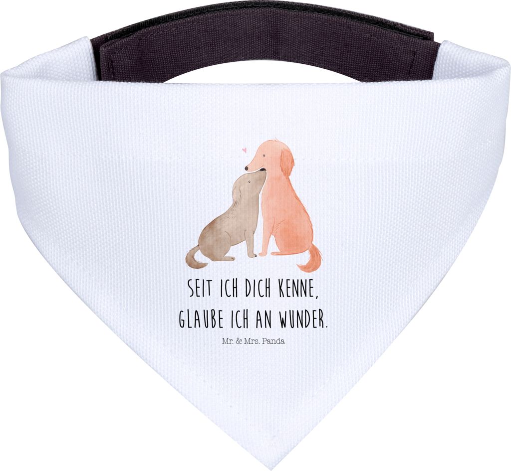 Mr. & Mrs. Panda Hunde Halstuch Hunde Liebe - Weiß - Produktbild 