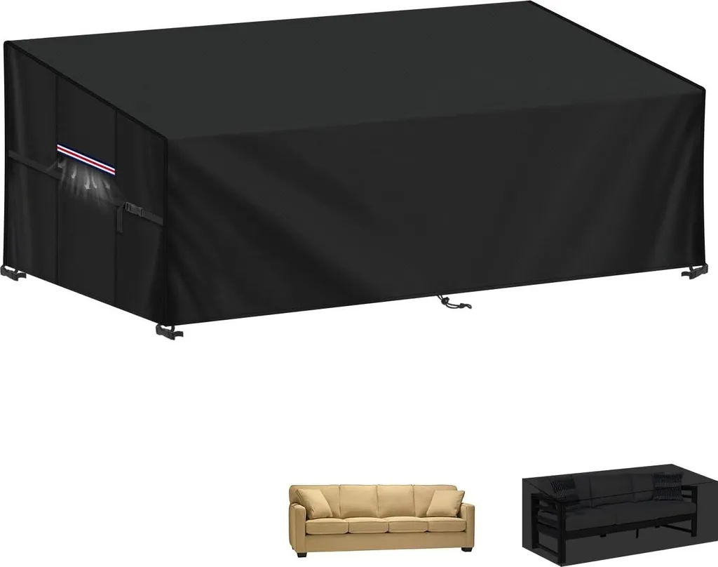 Bâche de protection banc 3-4 places imperméable pour hivernage extérieur