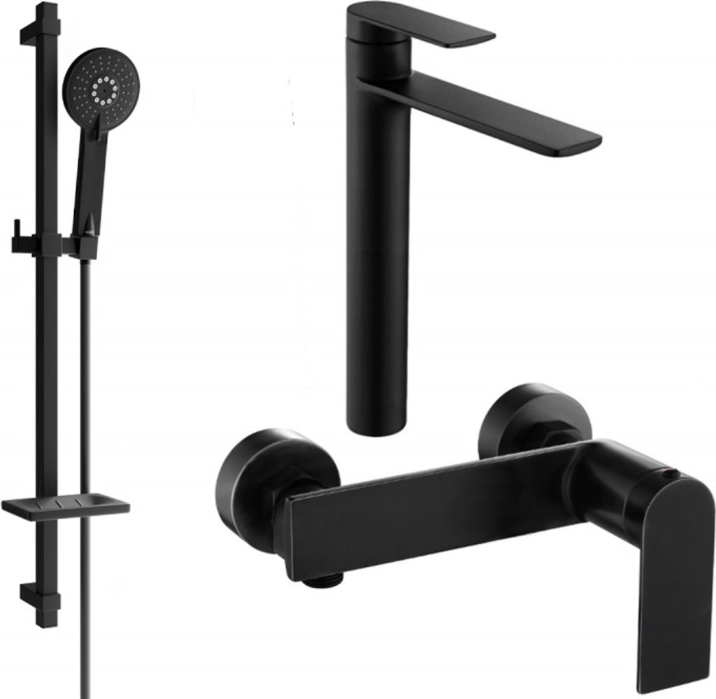 Mexen Zero DQ40 Brausegarnitur, Schwarz - 71114DQ40-70