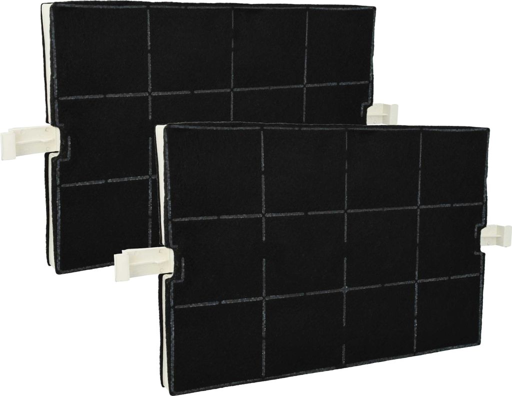 vhbw 2x Aktivkohlefilter kompatibel mit Neff D9980N1, D9980N0, D9970N1, D9970N0, D91T7N0, D91M6N0, D91M5N0 Dunstabzugshaube - 36,7 x 20,0 x 2,4 cm
