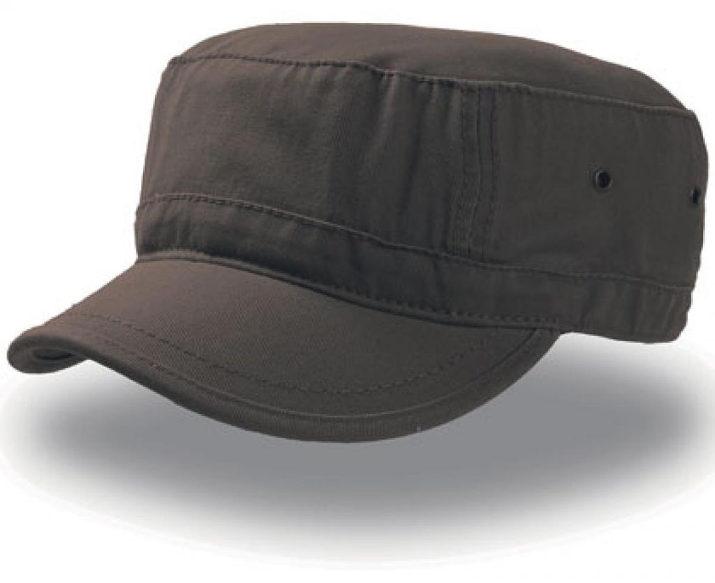 Atlantis URBA | Urban Cap / Militär-Stil / Verschluss mit Schnalle - Farbe: Black - Größe: L/XL