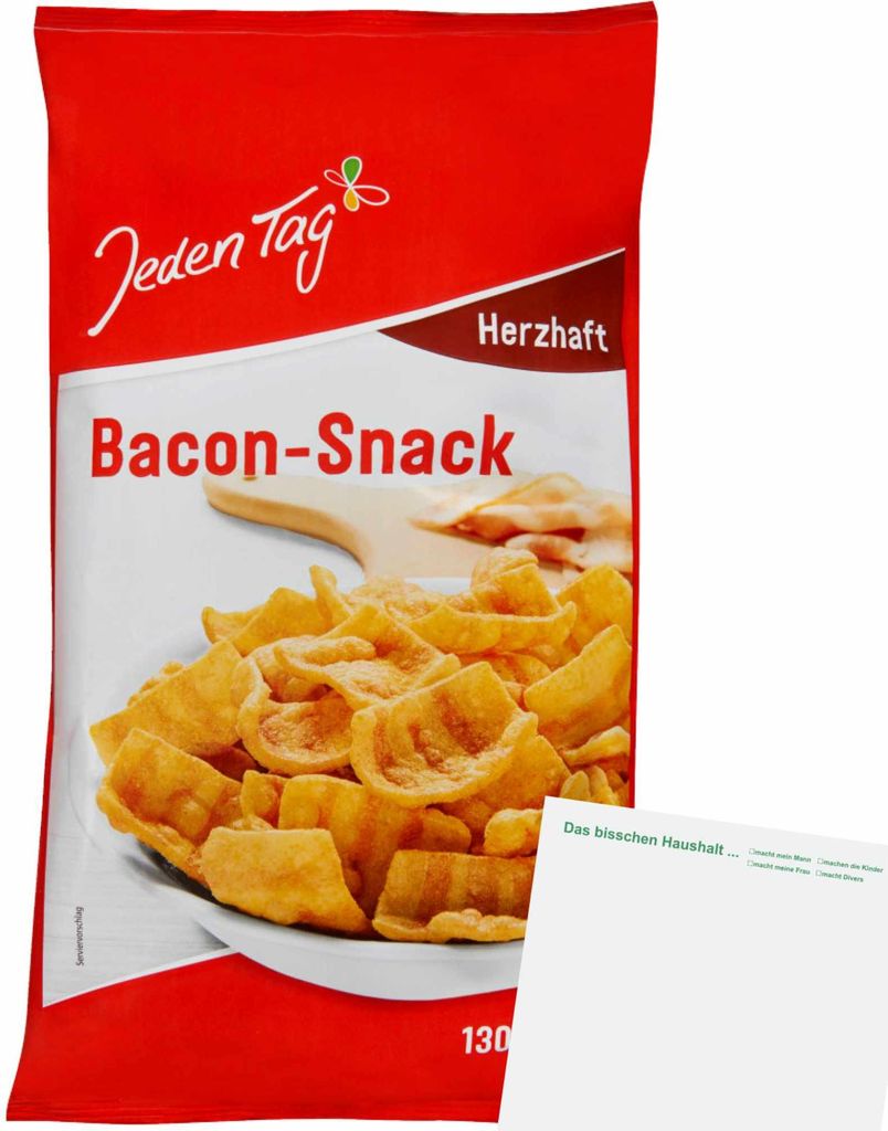 Jeden Tag Bacon Snack (130g Packung) + usy Block