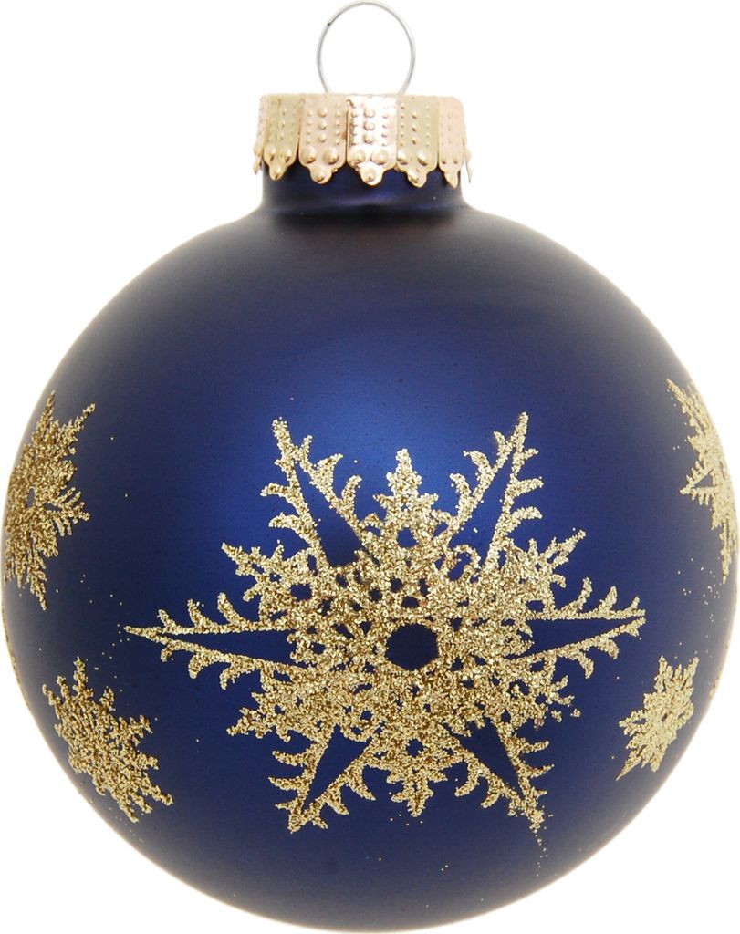 Krebs Glas Lauscha Exklusives 16er Glaskugelset Blue Night Produktbild 5