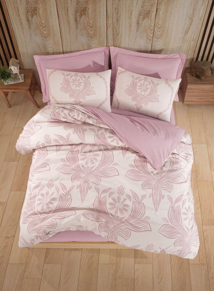 L'Essentiel Linge de Maison, Jumbo - Dusty Rose, King-Size-Bettbezug-Set (FR), Staubige Rose, 65 % BAUMWOLLE / 35 % POLYESTER, 240 x 220 cm