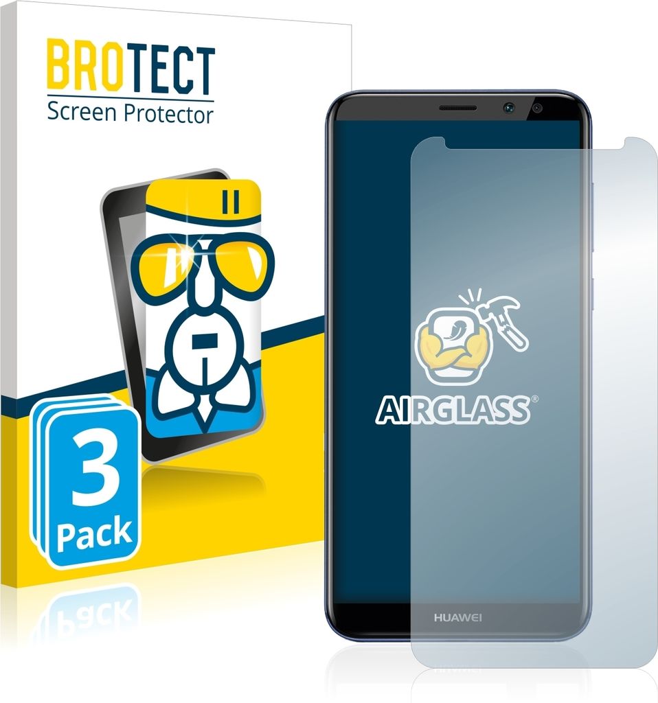 3x BROTECT Schutzglas für Huawei Mate 10 Lite Schutzfolie Panzer Folie Glas Display Schutz klar