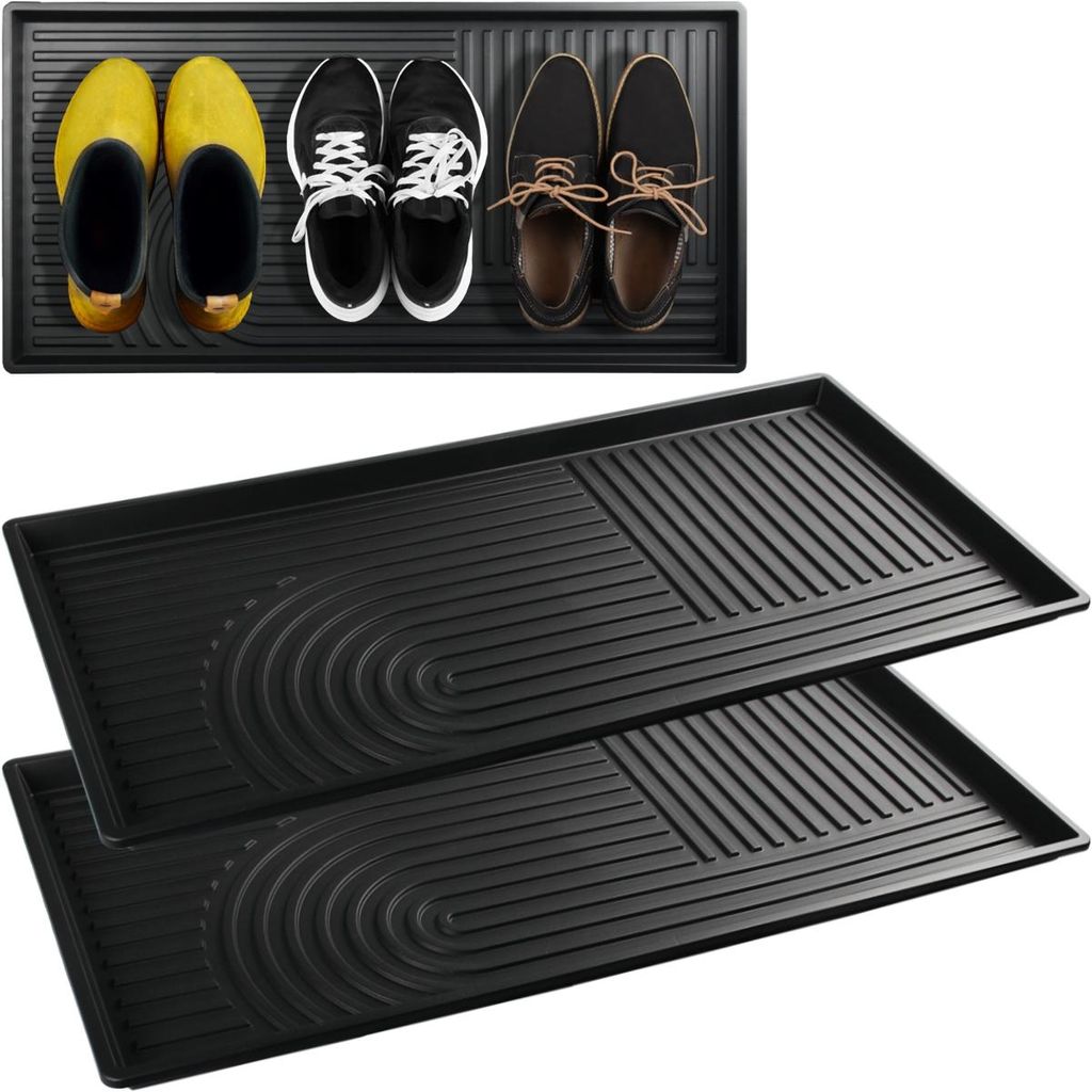2X XL Schuhabtropfschale groß Schuhmatte 72,5 x 36,5 cm aus Produktbild 