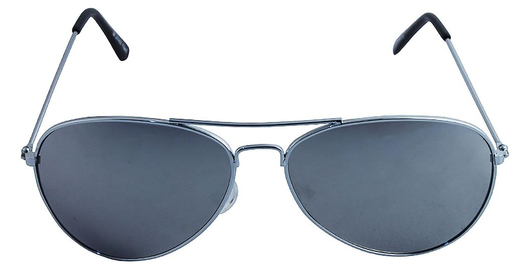 Pilotenbrille - Sonnenbrille - L - silber verspiegelt (silber)