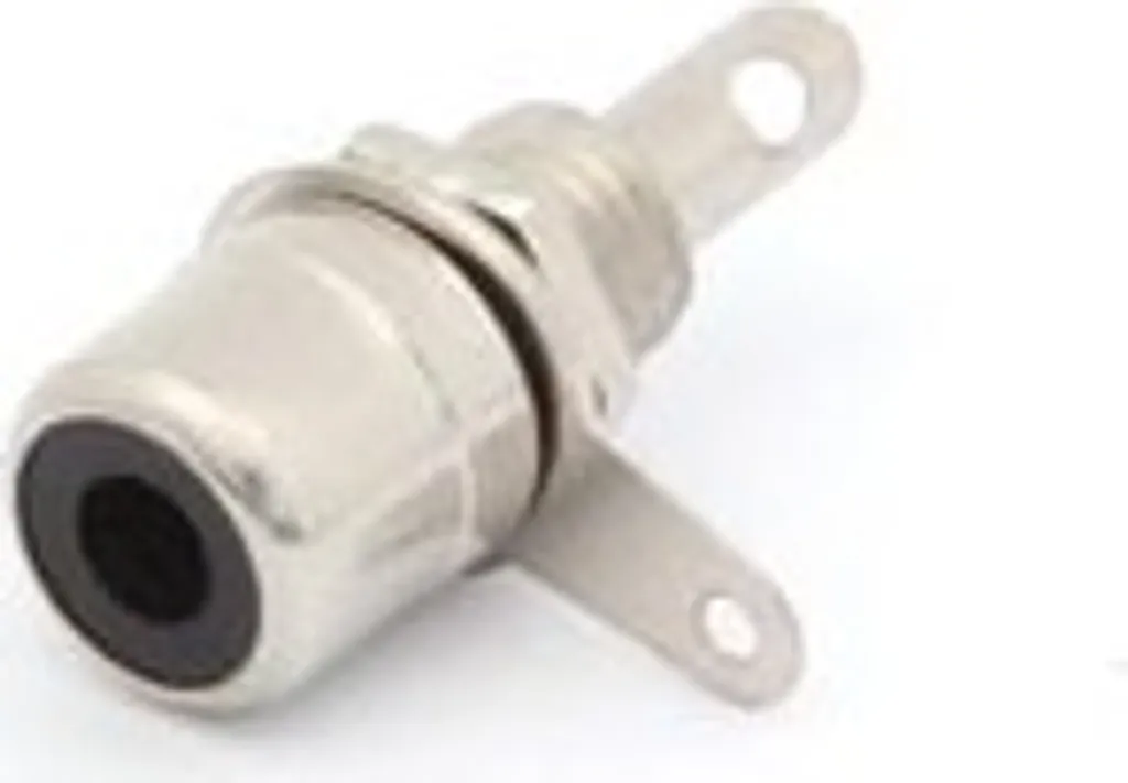 Prise Cinch pour Intégration Murale - Connecteur RCA Nickelé Noir 12mm