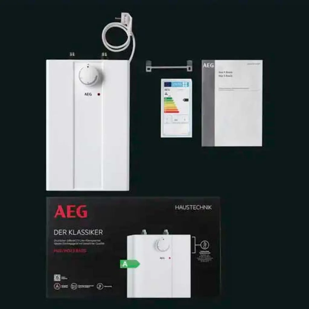 Petit chauffe-eau 5L sous évier AEG Huz 5 Basis - Eau chaude immédiate - 15