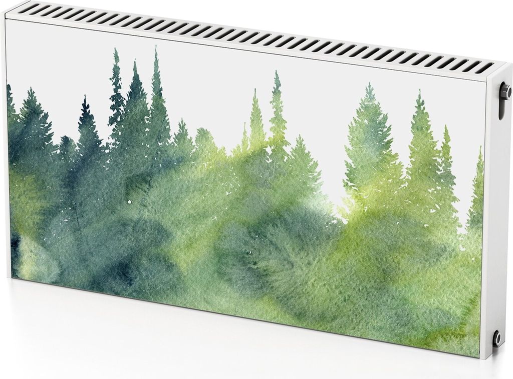 Weihnachtsbäume – Magnetische Heizkörperabdeckung – 110x60 cm – Magnet Heizkörperabdeckung – 3D Würfel – Heizkörperverkleidung – M...